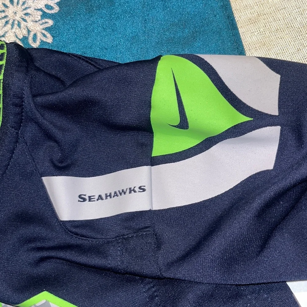 Seattle Seahawks Football Jersey Blue Green Kid's M Boy Girl NFL #29 THOMAS III
